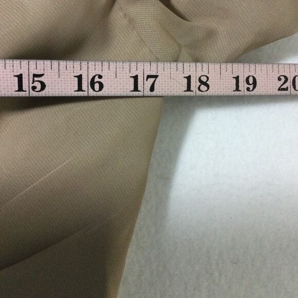 FORMAL SZ 8 M Tan Taupe Brown Faux Wrap Belted Maxi Bridesmaid Dress NEW 0B13 - Picture 4 of 8